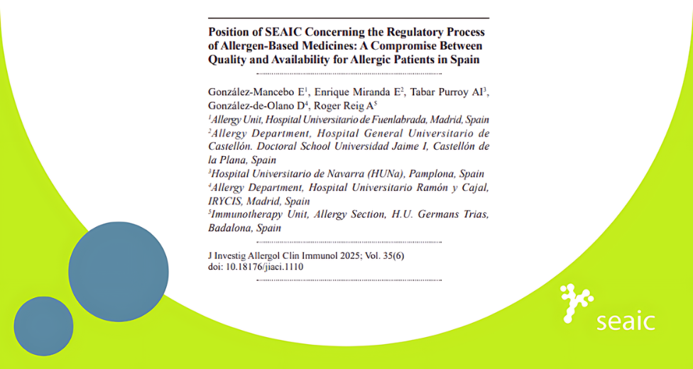 SEAIC y el proceso regulatorio de los medicamentos basados en alérgenos en España